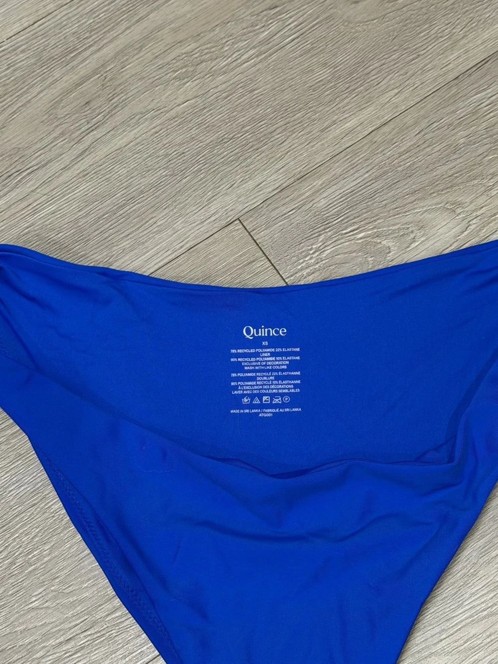Quince Italian Electric Blue Bikini Bottom